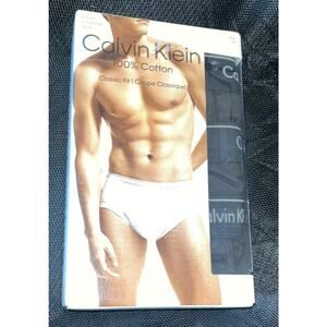 Calvin Klein Men's Underwear BRIEF 100% Cotton Classic Fit 4 PACK XL